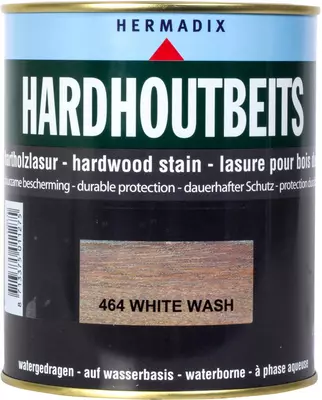 Hermadix hardhoutbeits zijdeglans 750 ml white wash (464)