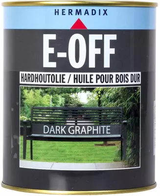Hermadix hardhoutolie e-off 750 ml dark graphite
