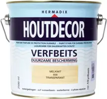 Hermadix houtdecor zijdeglans 2500 ml melkwit (658) transparant kopen?