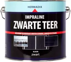 Hermadix impraline mat 2500 ml zwarte teer zwart