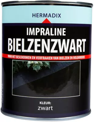 Hermadix impraline mat 750 ml bielzenzwart zwart