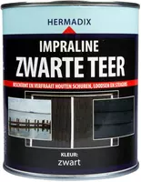 Hermadix impraline mat 750 ml zwarte teer zwart