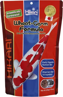 Hikari Wheat-Germ Medium 500g – Licht Verteerbaar Vijvervisvoer voor Alle Seizoenen