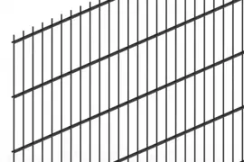 Hillfence dubbelstaafmat 200x183 cm zwart - afbeelding 1