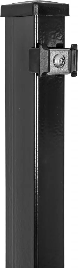 Hillfence metaal paal 6x4x240 cm zwart - afbeelding 2