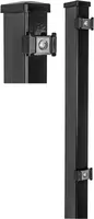 Hillfence metaal paal 6x4x240 cm zwart - afbeelding 3
