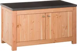 Hillhout douglas dubbele buitenkeuken met deur 109x56x60 - afbeelding 1