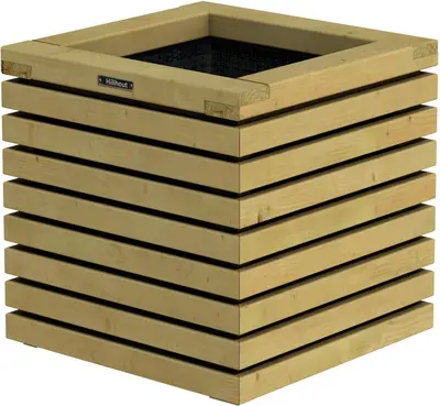 Hillhout Elan bloembak 50x50x50 cm