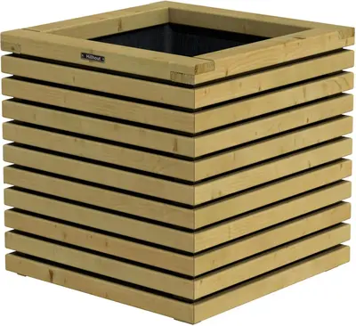 Hillhout Elan bloembak 60x60x60 cm