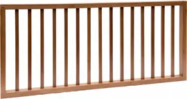 Hillhout hek met rechte spijlen 180x80 cm - afbeelding 2