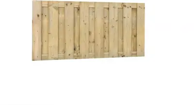 Hillhout Jumbo schutting 15-planks 180x90cm recht verticaal geïmpregneerd