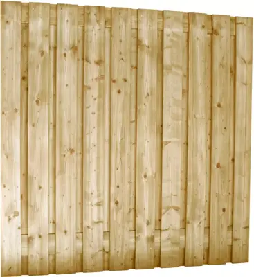 Hillhout Jumbo schutting 21-planks 180x180cm groen geïmpregneerd betonsysteem