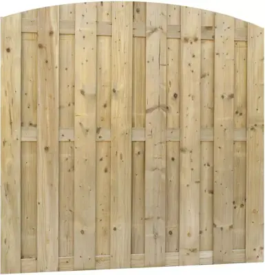 Hillhout Jumbo toogschutting 15-planks 180x170/180cm verticaal geïmpregneerd