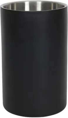 HIT trading Wijnkoeler rvs dubbelwandig zwart