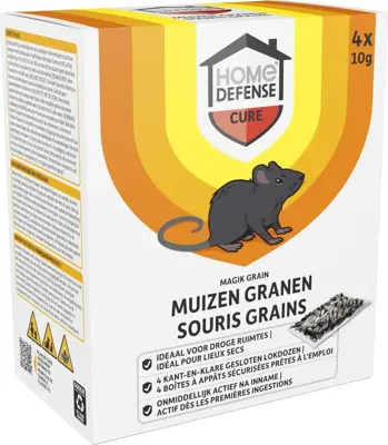Home Defense Muizenlokdoos Granen 'Magik Grain' 4st. - afbeelding 1