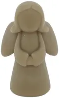 Home Society kaars engel 13x10x19cm taupe