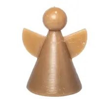 Home Society kaars engel 7.5x11cm taupe 1 stuks - afbeelding 1