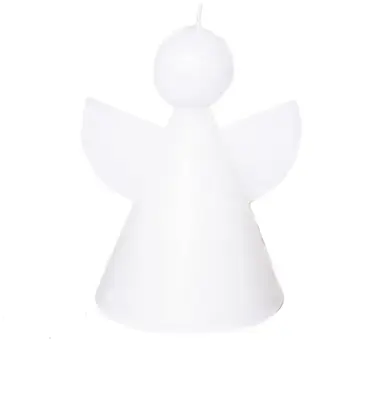 Home Society kaars engel 7.5x11cm wit 1 stuks
