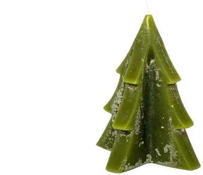 Home Society kaars kerstboom 12x17.5cm groen 1 stuks