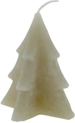 Home Society kaars kerstboom 6.5x8cm greige 1 stuks - afbeelding 2