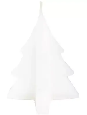 Home Society kaars kerstboom 6.5x8cm wit 1 stuks - afbeelding 2