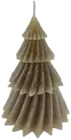 Home Society kaars kerstboom windy 8x11cm taupe 1 stuks kopen?