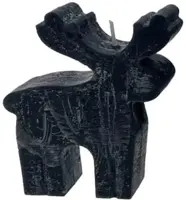 Home Society kaars rendier 2.5x2.5x10cm zwart 1 stuks kopen?