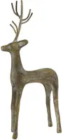 Home Society kerstfiguur metaal deer hana 15x7.5x29cm goud kopen?