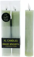 Home Society LED dinerkaars xl 3.5x20.5cm celadon 2 stuks - afbeelding 1