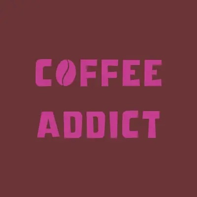 HomeBound tegeltje keramiek coffee addict 10.5x10.5cm 
