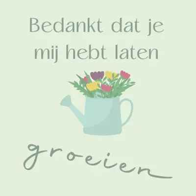 HomeBound tegeltje keramiek groeien 10.5x10.5cm 