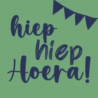 HomeBound tegeltje keramiek hiep hiep hoera 10.5x10.5cm kopen?