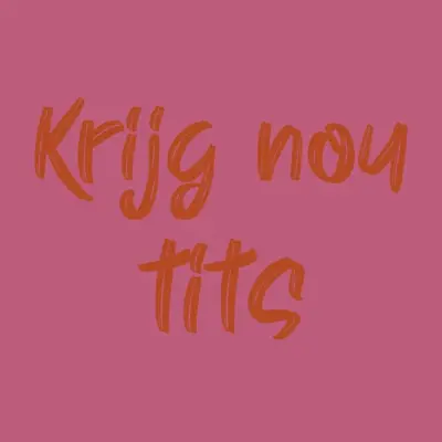 HomeBound tegeltje keramiek krijg nou tits 10.5x10.5cm 