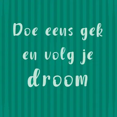 HomeBound tegeltje keramiek volg je droom 10.5x10.5cm 