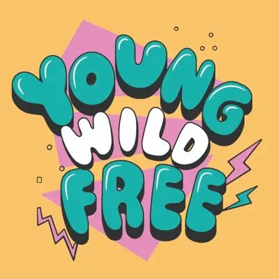 HomeBound tegeltje keramiek young wild and free 10.5x10.5cm 