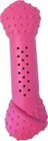 Hondenspeelgoed crunchy bot 17,5 cm roze - afbeelding 2