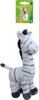 Hondenspeelgoed pluche staande zebra, 20 cm zonder geluid kopen?