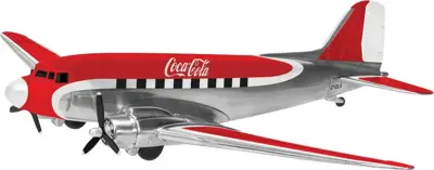 Hornby vliegtuig Coca-Cola Douglas DC-3 1:32 rood