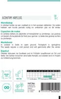 Horti tops zaden aconitum napellus, monnikskap - afbeelding 2