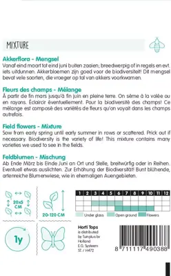 Horti tops zaden akkerflora mengsel - afbeelding 2