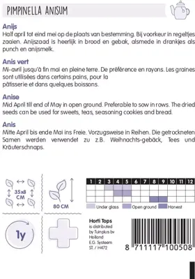 Horti tops zaden anijs - afbeelding 2