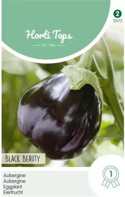 Horti Tops zaden Aubergine Black Beauty - afbeelding 1