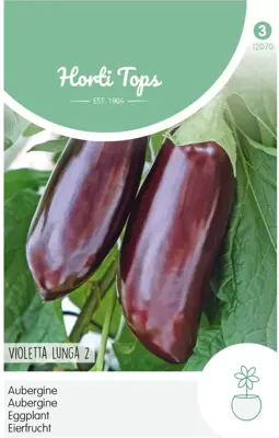 Horti tops zaden aubergine halflange violette lunga 2 - afbeelding 1