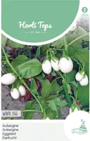 Horti tops zaden Aubergine White Eggs  - afbeelding 1