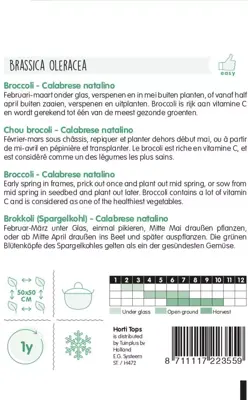 Horti tops zaden broccoli calabria - afbeelding 2