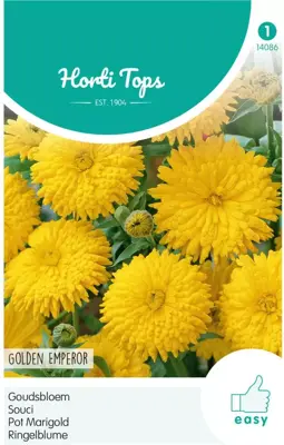 Horti tops zaden calendula, goudsbloem golden emperor - afbeelding 1