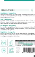Horti tops zaden calendula, goudsbloem orange king - afbeelding 2