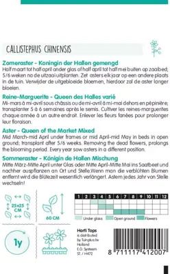 Horti tops zaden callistephus chinensis koningin - afbeelding 2