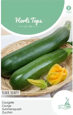 Horti tops zaden courgette black beauty - afbeelding 1