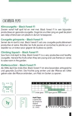 Horti tops zaden courgette black forest - afbeelding 2